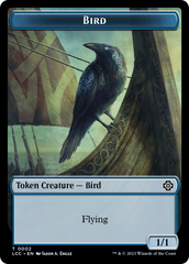 Bird // Merfolk (0003) Double-Sided Token [The Lost Caverns of Ixalan Commander Tokens] | Spectrum Games