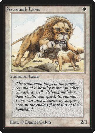 Savannah Lions [Limited Edition Beta] | Spectrum Games