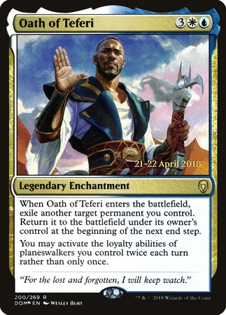 Oath of Teferi [Dominaria Promos] | Spectrum Games