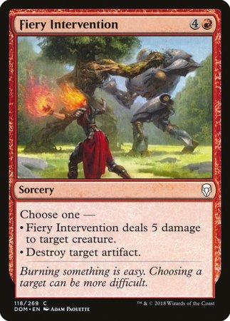 Fiery Intervention [Dominaria] | Spectrum Games