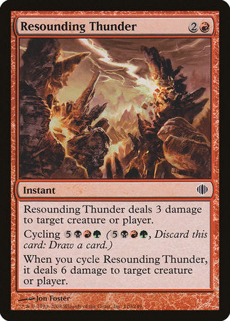 Resounding Thunder [Shards of Alara] | Spectrum Games