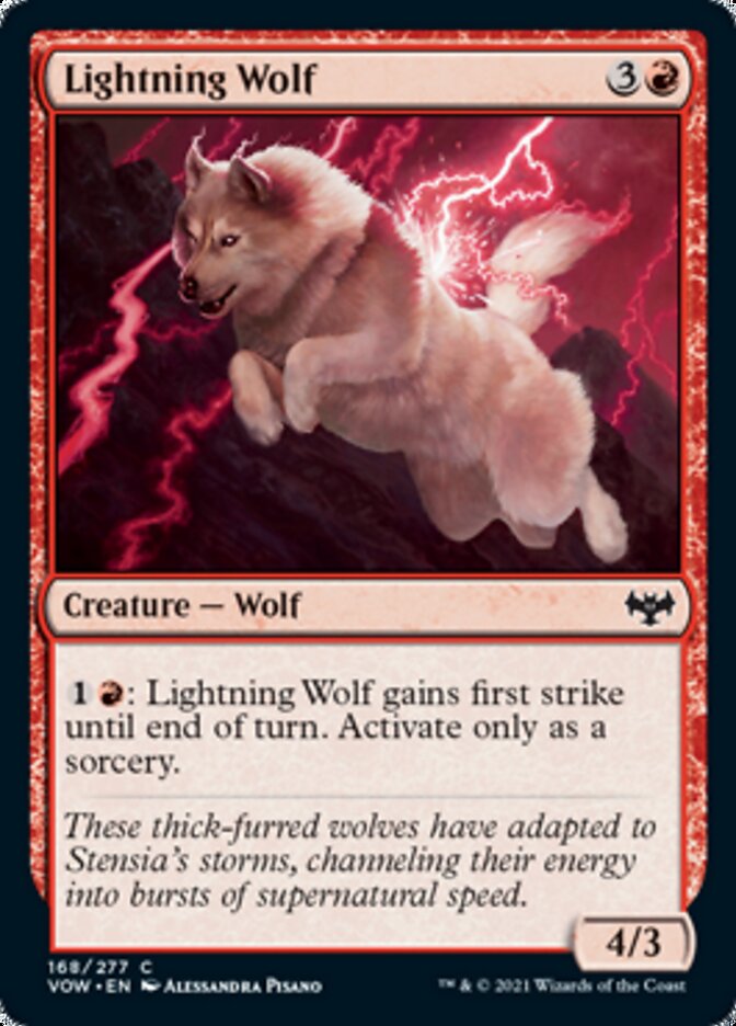 Lightning Wolf [Innistrad: Crimson Vow] | Spectrum Games