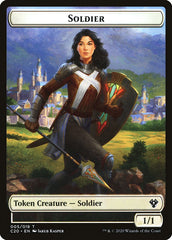 Human Soldier (005) // Drake Double-sided Token [Commander 2020 Tokens] | Spectrum Games