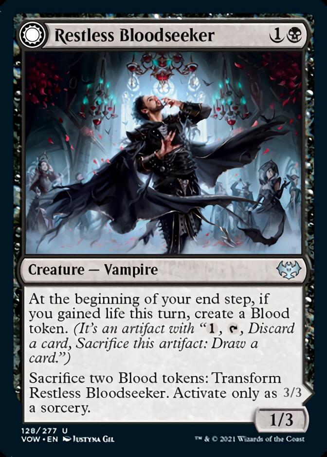 Restless Bloodseeker // Bloodsoaked Reveler [Innistrad: Crimson Vow] | Spectrum Games