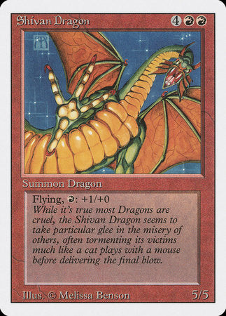 Shivan Dragon [Revised Edition] | Spectrum Games