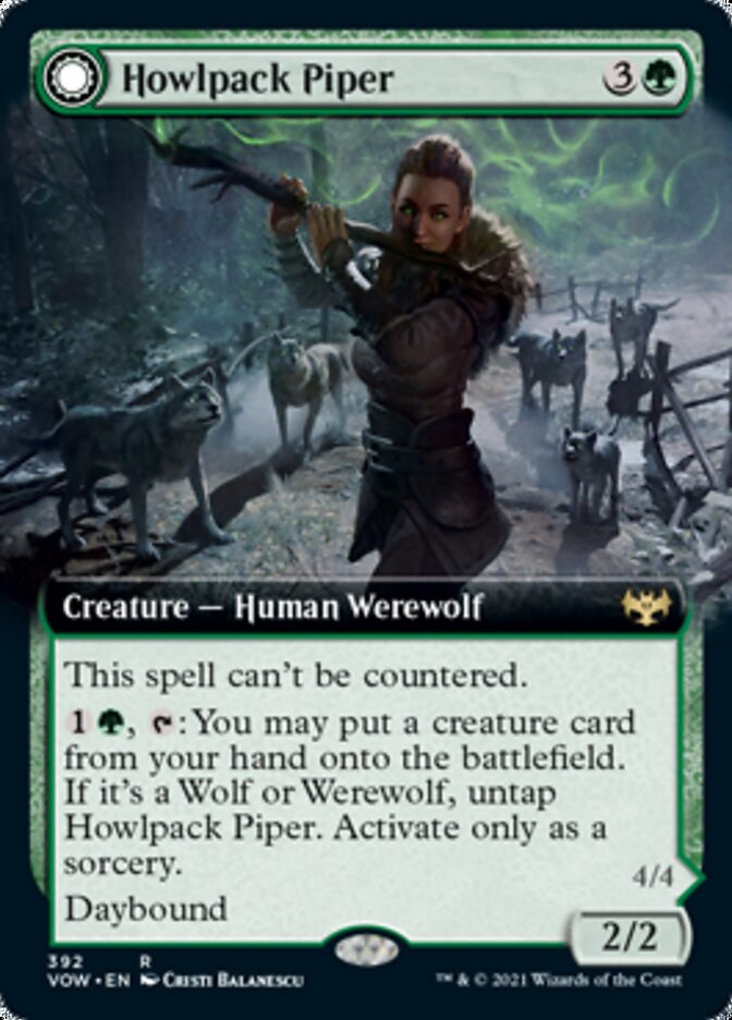 Howlpack Piper // Wildsong Howler (Extended) [Innistrad: Crimson Vow] | Spectrum Games