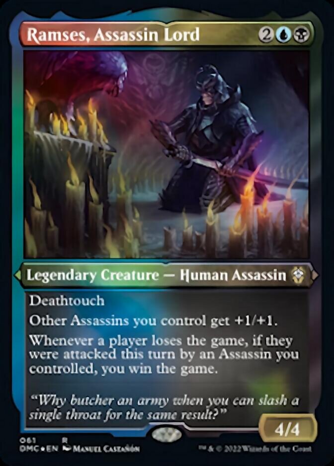 Ramses, Assassin Lord (Foil Etched) [Dominaria United Commander] | Spectrum Games