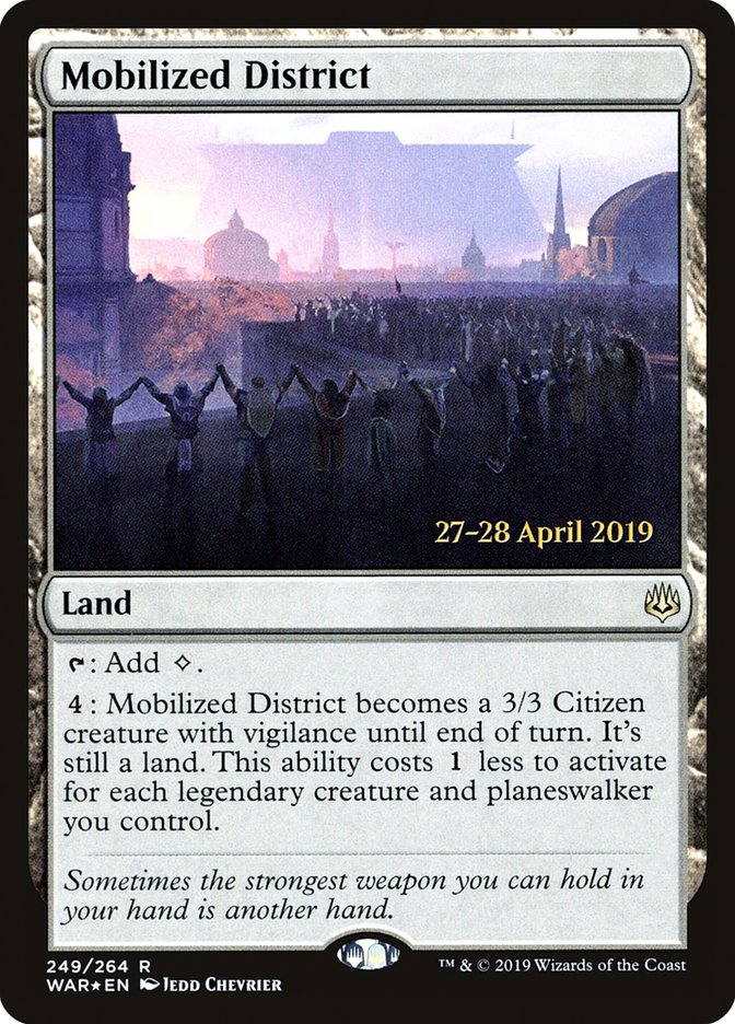 Mobilized District  [War of the Spark Prerelease Promos] | Spectrum Games