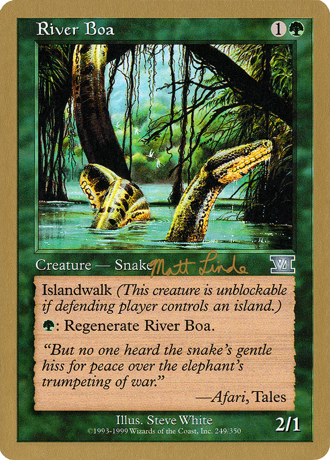 River Boa (Matt Linde) [World Championship Decks 1999] | Spectrum Games
