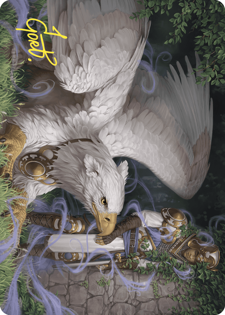 Dutiful Griffin Art Card (Gold-Stamped Signature) [Wilds of Eldraine Art Series] | Spectrum Games