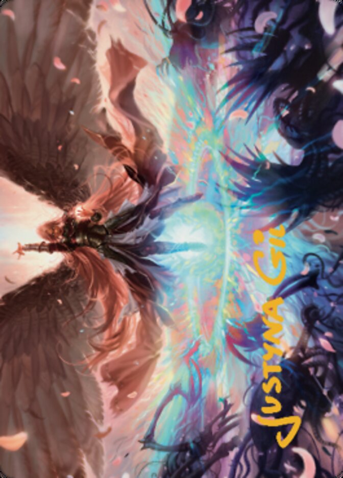 Iridian Maelstrom Art Card (Gold-Stamped Signature) [Dominaria United Art Series] | Spectrum Games