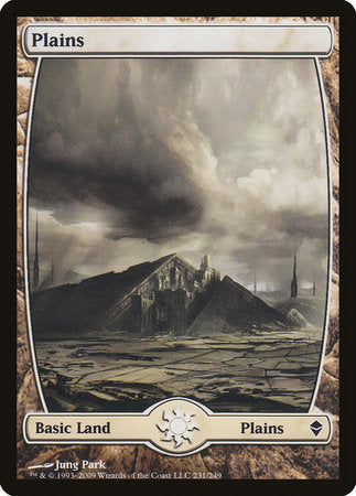 Plains (231) - Full Art [Zendikar] | Spectrum Games