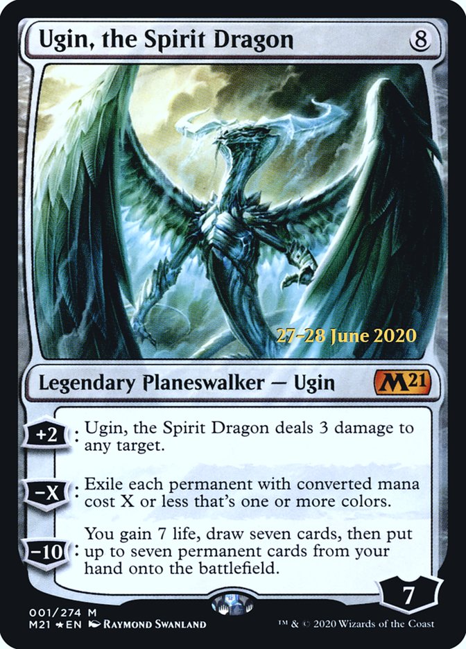 Ugin, the Spirit Dragon  [Core Set 2021 Prerelease Promos] | Spectrum Games