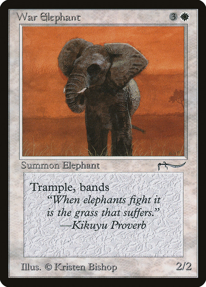 War Elephant (Dark Mana Cost) [Arabian Nights] | Spectrum Games