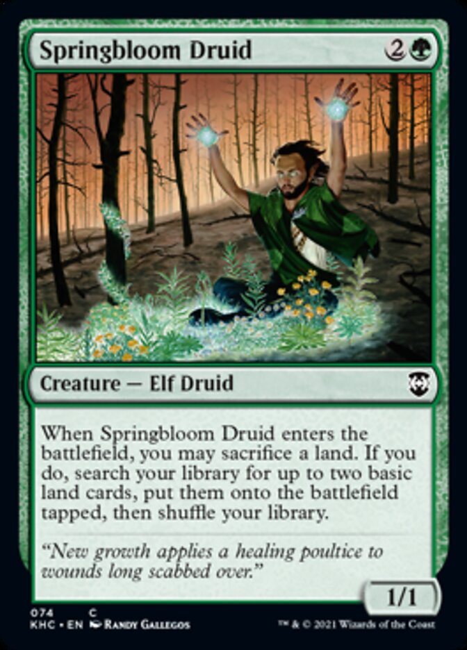 Springbloom Druid [Kaldheim Commander] | Spectrum Games