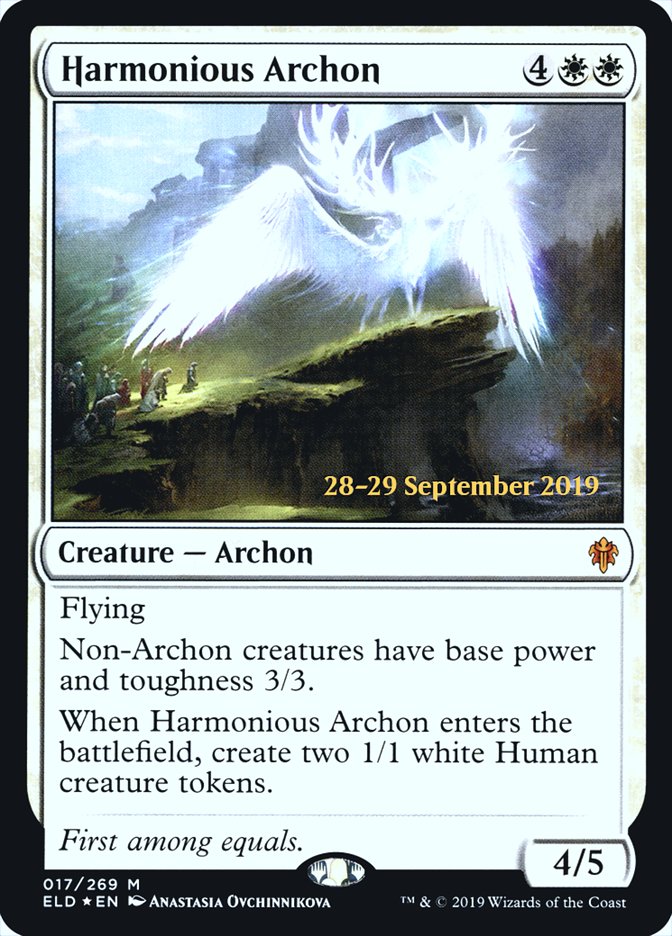 Harmonious Archon  [Throne of Eldraine Prerelease Promos] | Spectrum Games