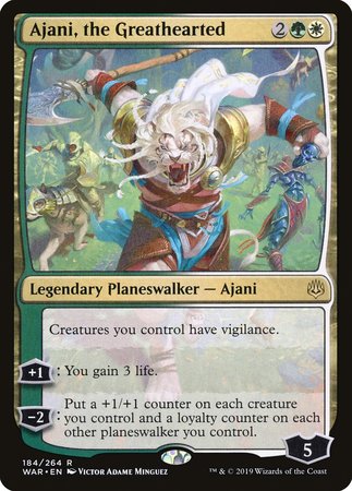 Ajani, the Greathearted [War of the Spark] | Spectrum Games