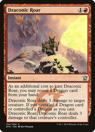 Draconic Roar [Dragons of Tarkir] | Spectrum Games
