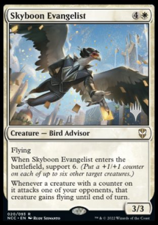 Skyboon Evangelist (Promo Pack) [Streets of New Capenna Commander Promos] | Spectrum Games