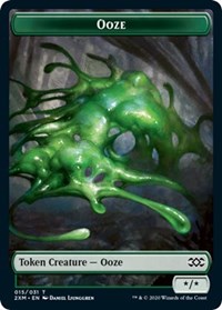 Ooze // Wurm (030) Double-sided Token [Double Masters Tokens] | Spectrum Games