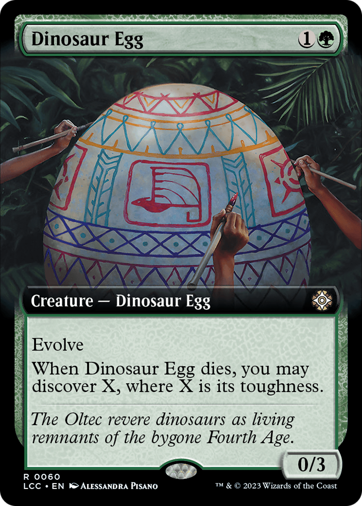 Dinosaur Egg (Extended Art) [The Lost Caverns of Ixalan Commander] | Spectrum Games