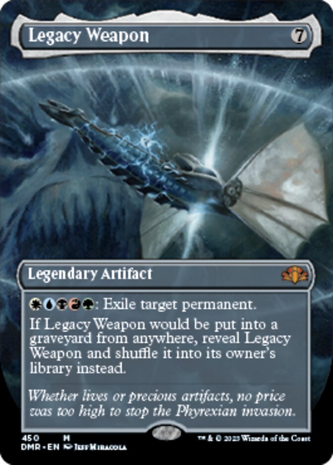 Legacy Weapon (Borderless Alternate Art) [Dominaria Remastered] | Spectrum Games