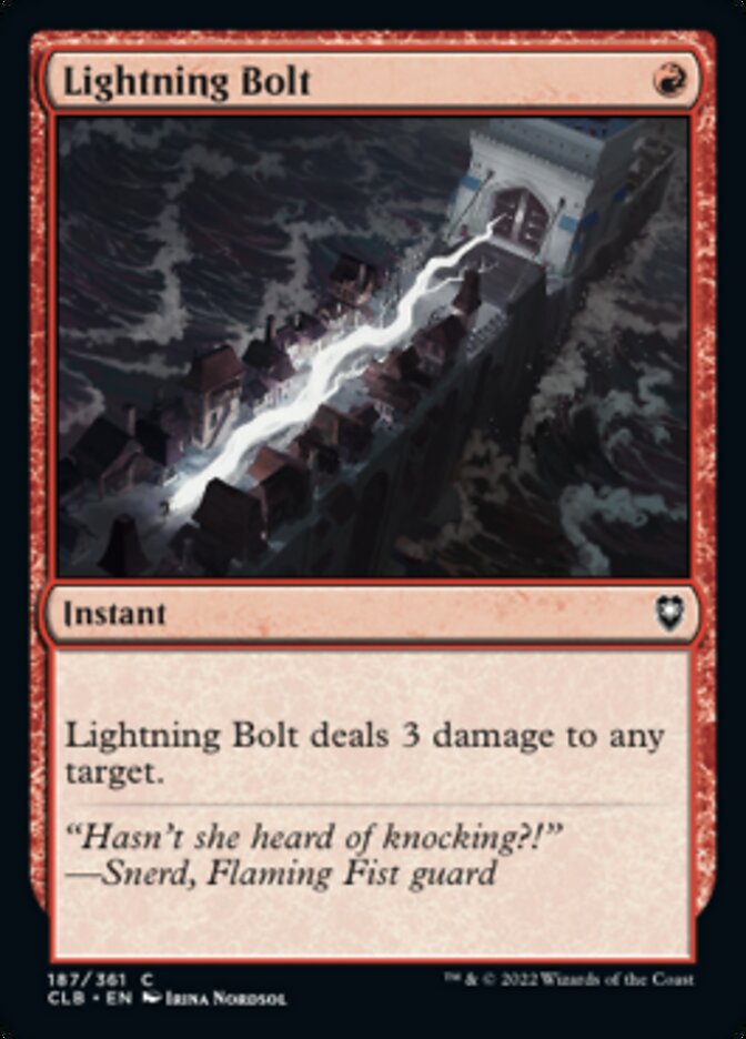 Lightning Bolt [Commander Legends: Battle for Baldur's Gate] | Spectrum Games