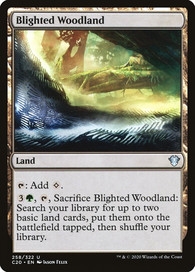 Blighted Woodland [Commander 2020] | Spectrum Games