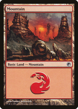 Mountain (242) [Scars of Mirrodin] | Spectrum Games