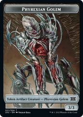 Zombie // Phyrexian Golem Double-sided Token [Double Masters 2022 Tokens] | Spectrum Games