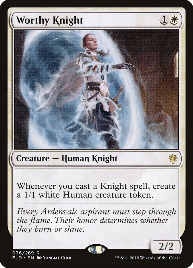 Worthy Knight [Throne of Eldraine] | Spectrum Games