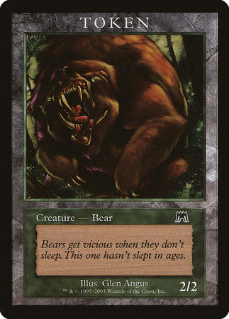 Bear Token (Onslaught) [Magic Player Rewards 2003] | Spectrum Games