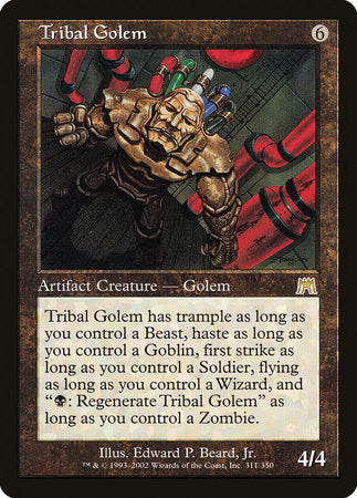 Tribal Golem [Onslaught] | Spectrum Games