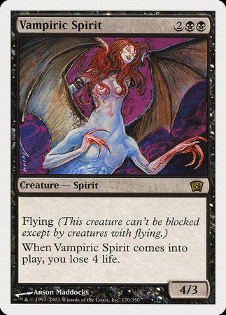 Vampiric Spirit [Eighth Edition] | Spectrum Games