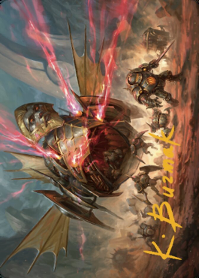 Liberator, Urza's Battlethopter Art Card (Gold-Stamped Signature) [The Brothers' War Art Series] | Spectrum Games