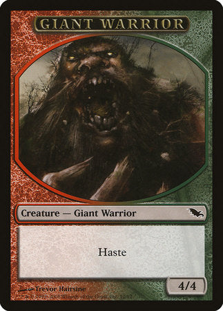 Giant Warrior Token (Red/Green) [Shadowmoor Tokens] | Spectrum Games