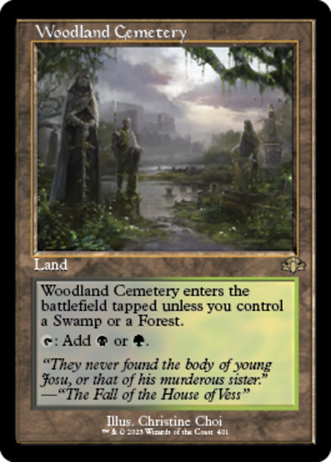 Woodland Cemetery (Retro) [Dominaria Remastered] | Spectrum Games