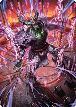 Hidetsugu, Devouring Chaos Art Card [Kamigawa: Neon Dynasty Art Series] | Spectrum Games