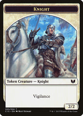 Gold // Knight (005) Double-Sided Token [Commander 2015 Tokens] | Spectrum Games