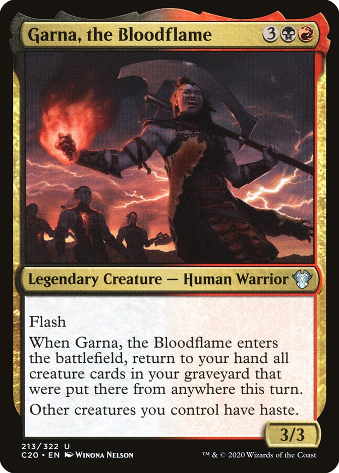 Garna, the Bloodflame [Commander 2020] | Spectrum Games