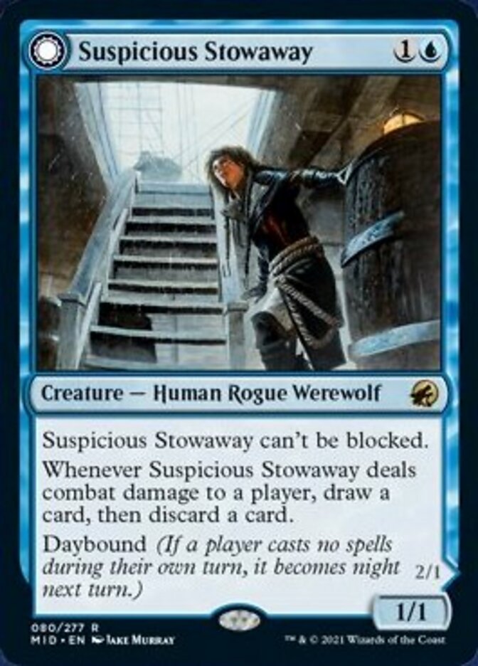Suspicious Stowaway // Seafaring Werewolf [Innistrad: Midnight Hunt] | Spectrum Games