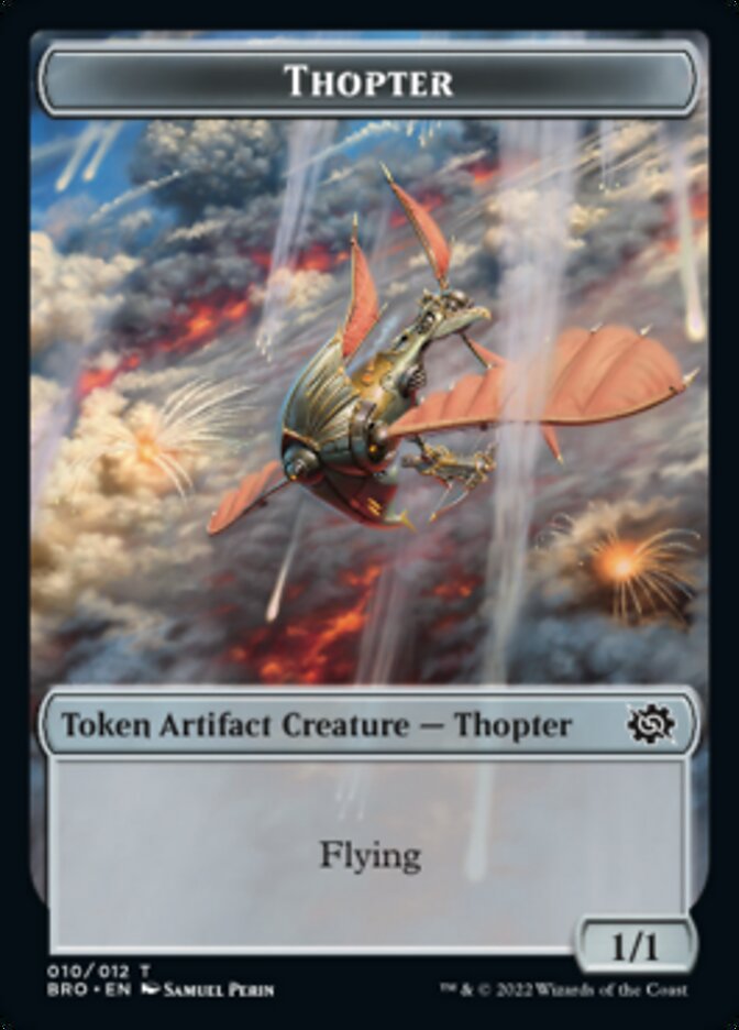 Thopter // Construct (005) Double-Sided Token [The Brothers' War Tokens] | Spectrum Games