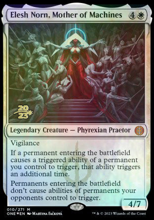 Elesh Norn, Mother of Machines [Phyrexia: All Will Be One Prerelease Promos] | Spectrum Games