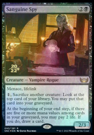 Sanguine Spy [Streets of New Capenna Prerelease Promos] | Spectrum Games