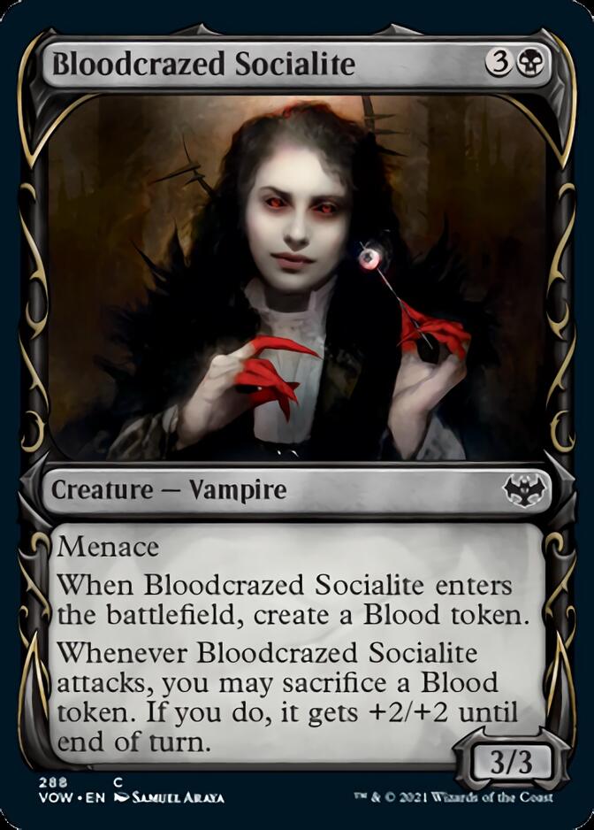 Bloodcrazed Socialite (Showcase Fang Frame) [Innistrad: Crimson Vow] | Spectrum Games
