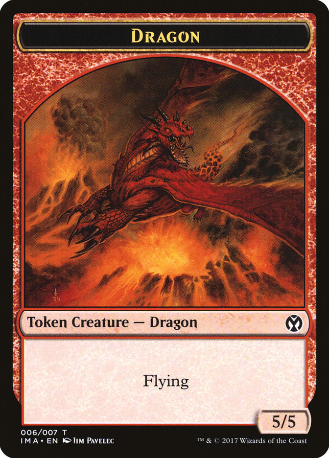 Dragon (006/007) [Iconic Masters Tokens] | Spectrum Games
