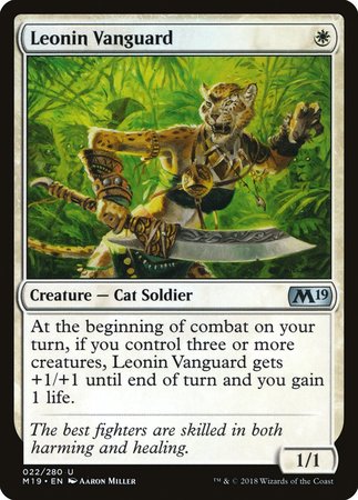 Leonin Vanguard [Core Set 2019] | Spectrum Games