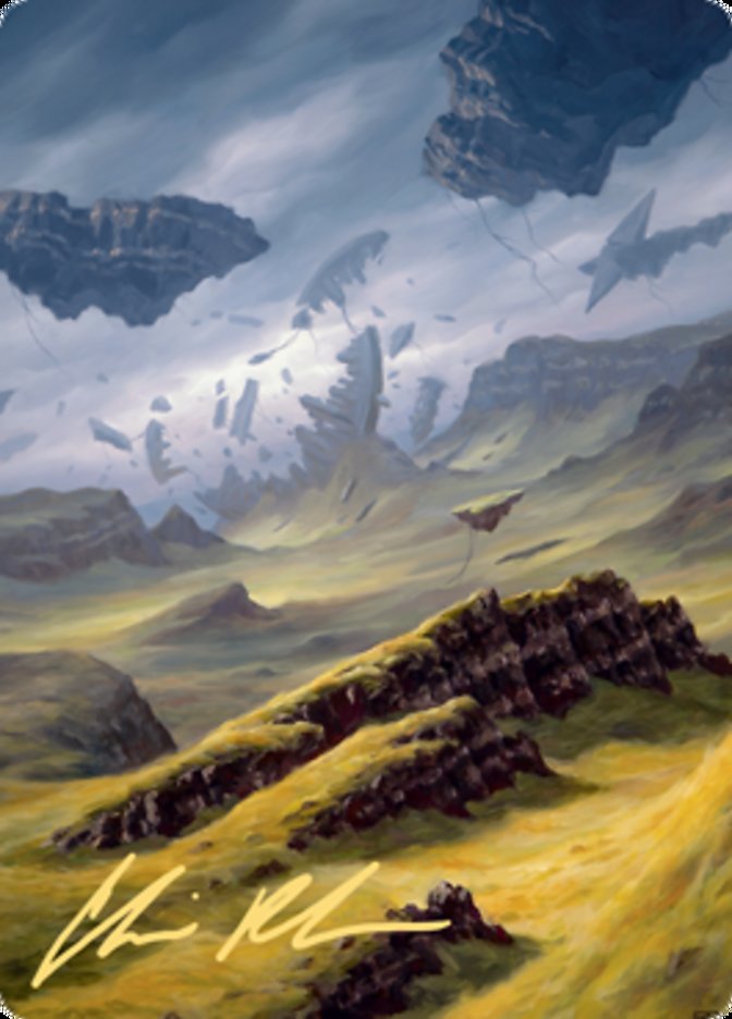 Plains 3 Art Card (Gold-Stamped Signature) [Zendikar Rising Art Series] | Spectrum Games