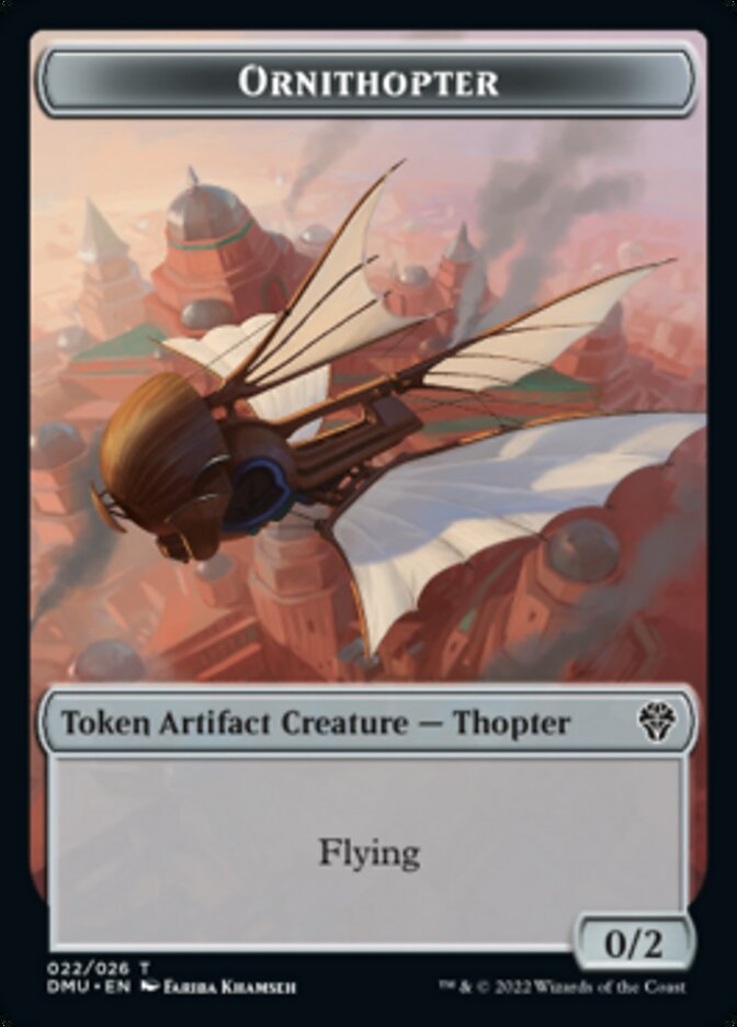Phyrexian // Ornithopter Double-sided Token [Dominaria United Tokens] | Spectrum Games