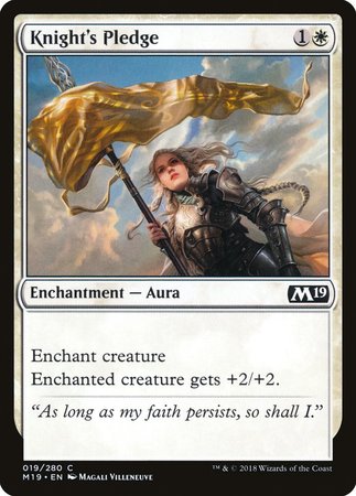 Knight's Pledge [Core Set 2019] | Spectrum Games